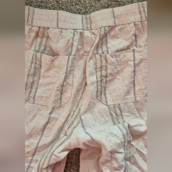 ANTHROPOLOGIE  Seashore  Linen Striped pants Sz.XS - Picture 9 of 11